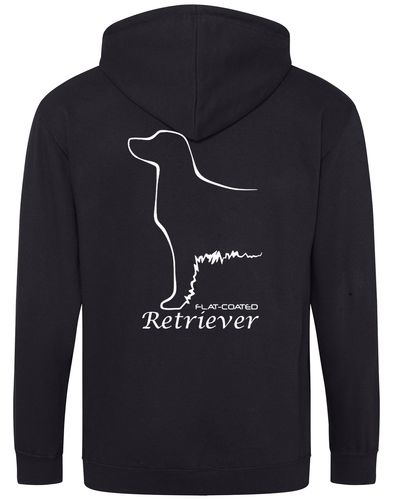 Flat Coated Retriever Dog Breed Zipped Hoodie – Comfort, Style, and Retriever Pride