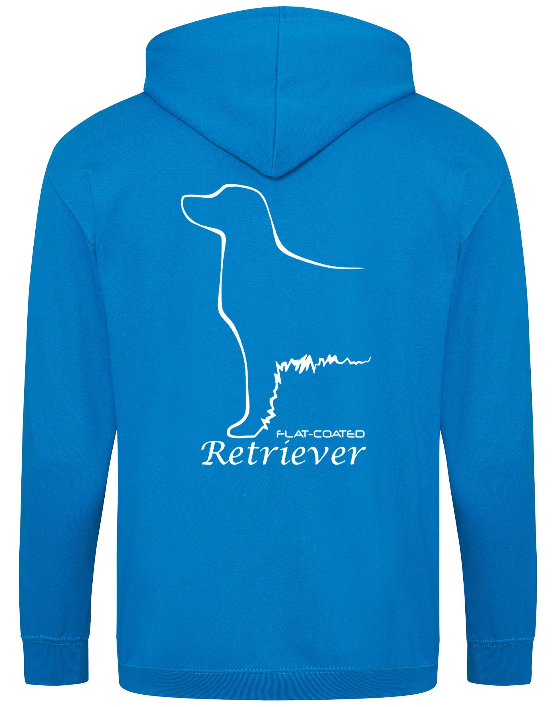 Flat Coated Retriever Dog Breed Zipped Hoodie – Comfort, Style, and Retriever Pride