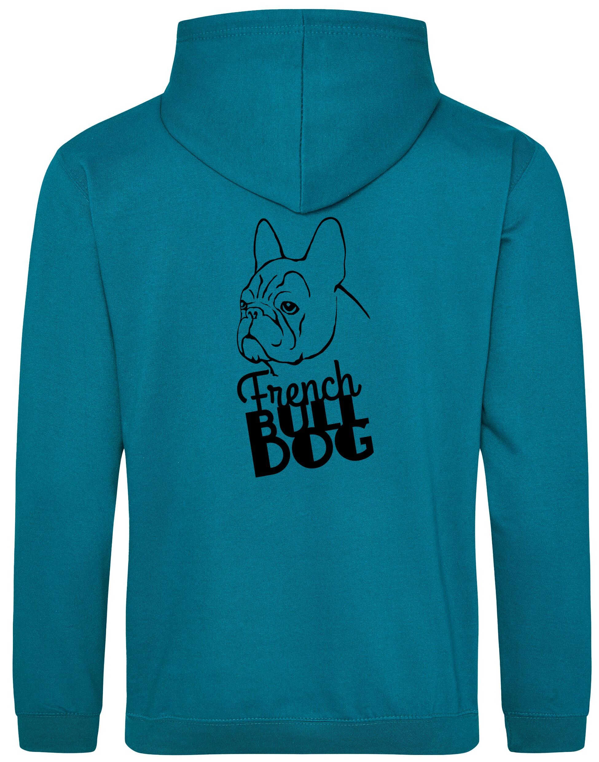 French Bulldog (Head) Design Pullover Hoodie – Cozy and Stylish for Bulldog Enthusiasts