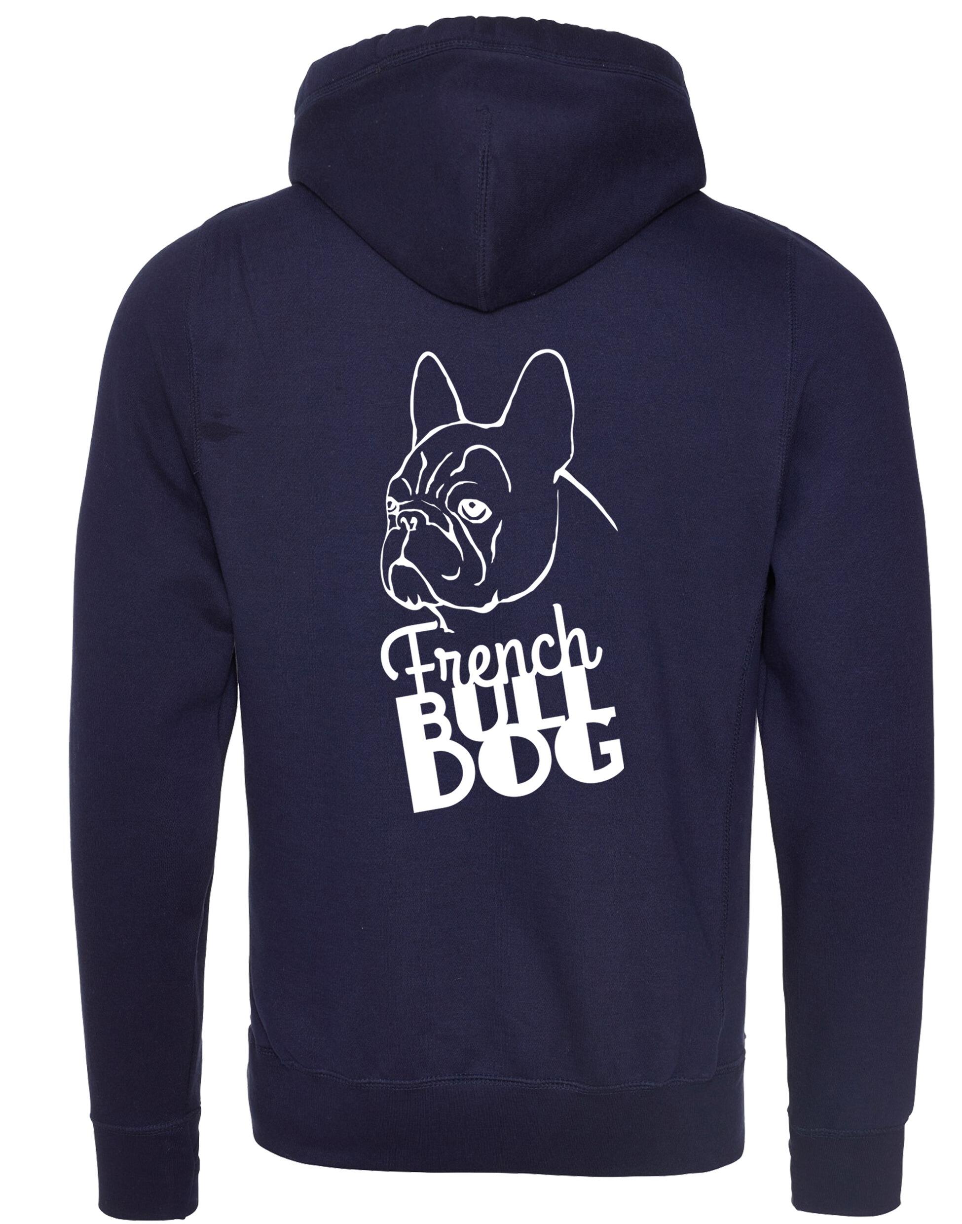 French Bulldog (Head) Unisex Crossneck Pullover Hoodie – A Must-Have for Bulldog Fans