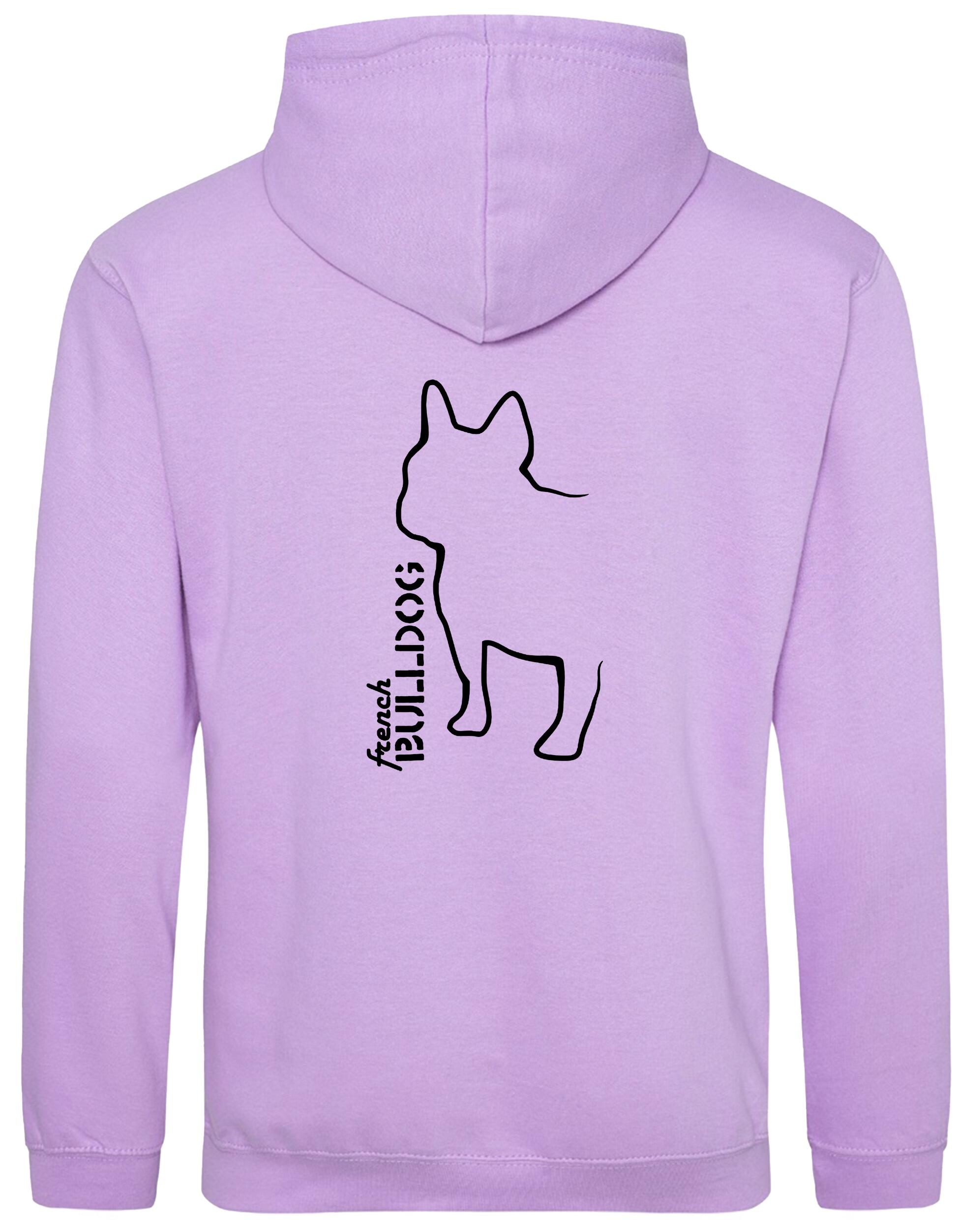 French Bulldog (Outline) Design Pullover Hoodie – Cozy and Stylish for Bulldog Enthusiasts