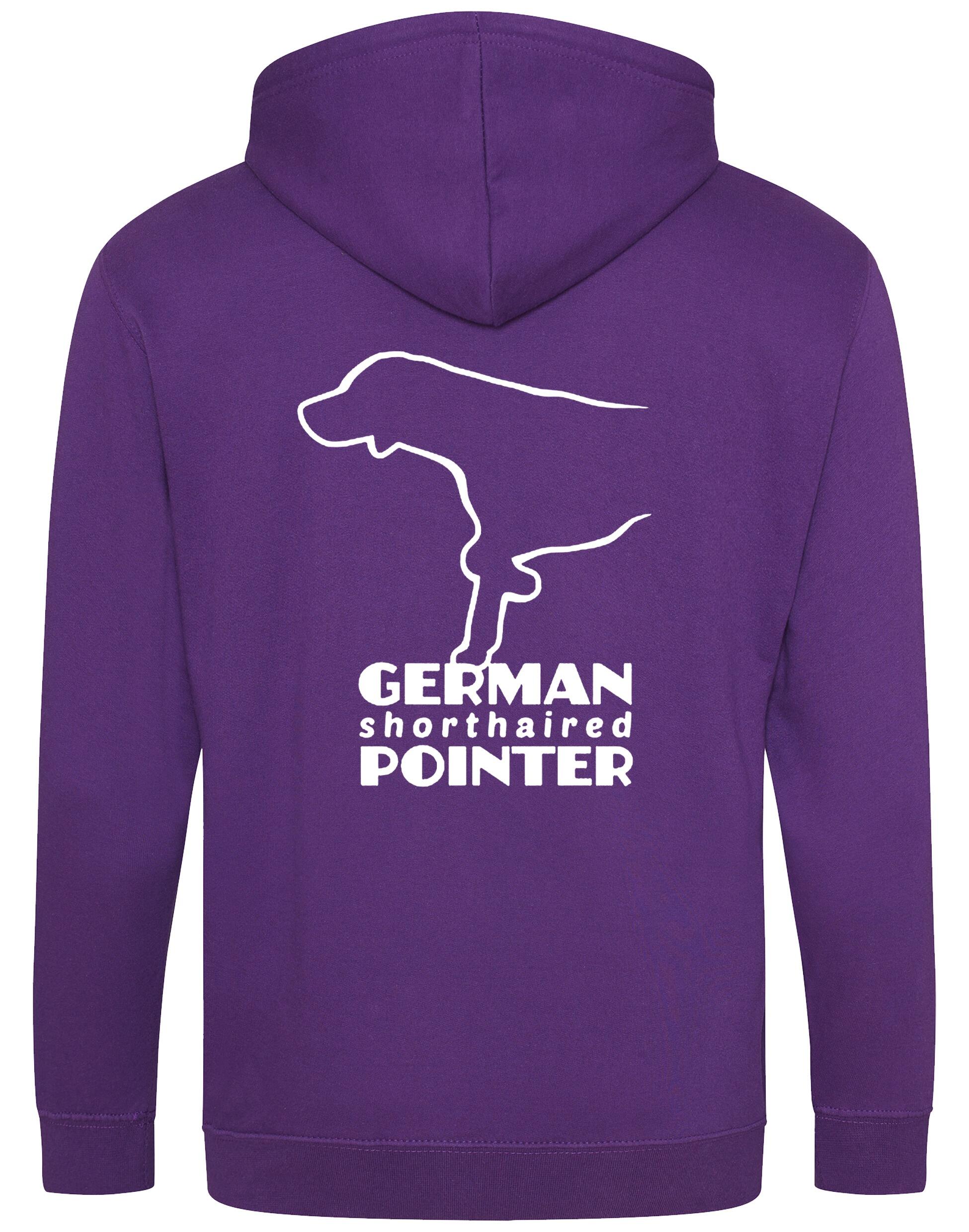 German Shorthaired Pointer Zipped Hoodie – Comfort, Style, and Pointer Pride