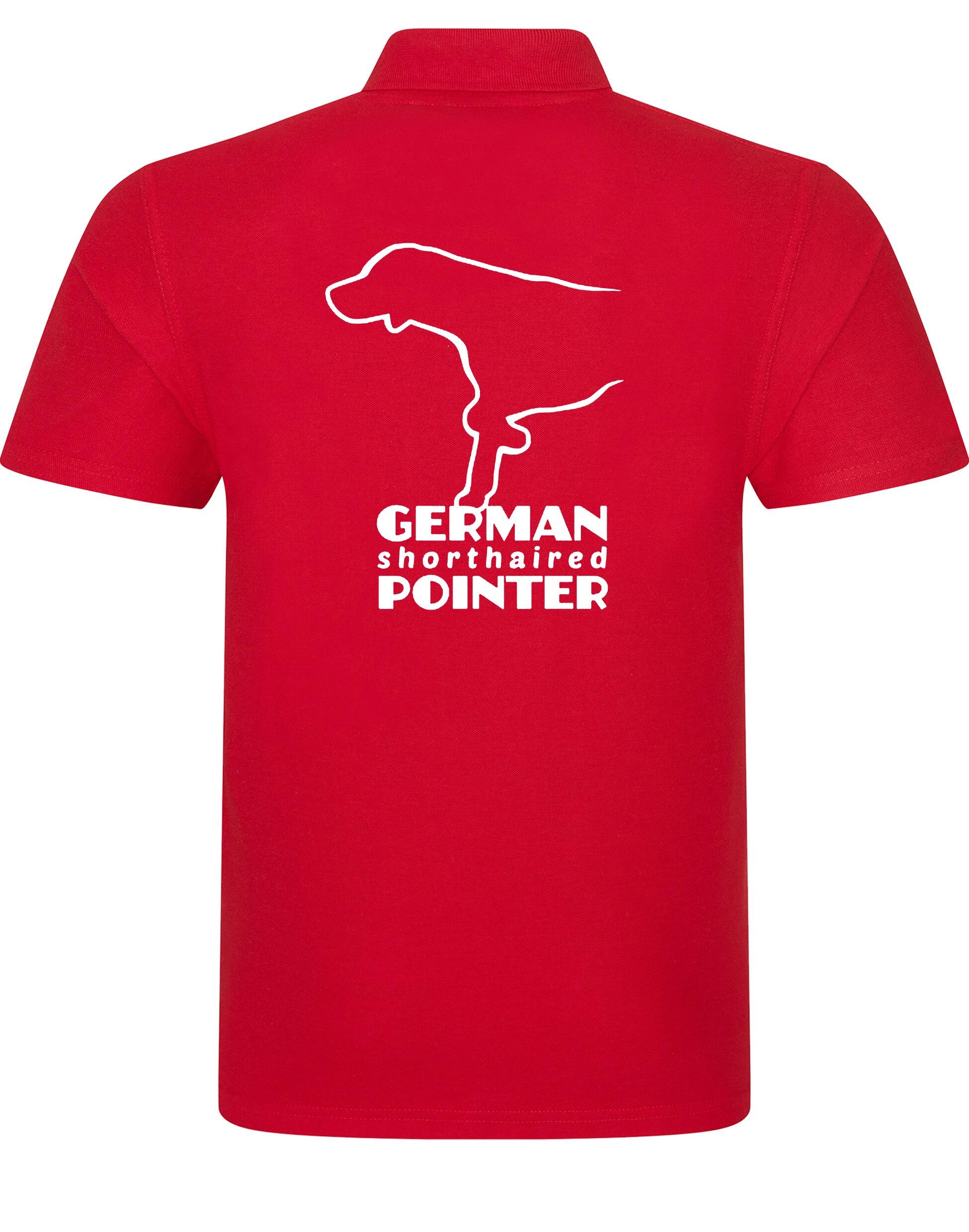 Unisex Cotton Polo with German Shorthaired Pointer Design – Timeless Style for Pointer Fans