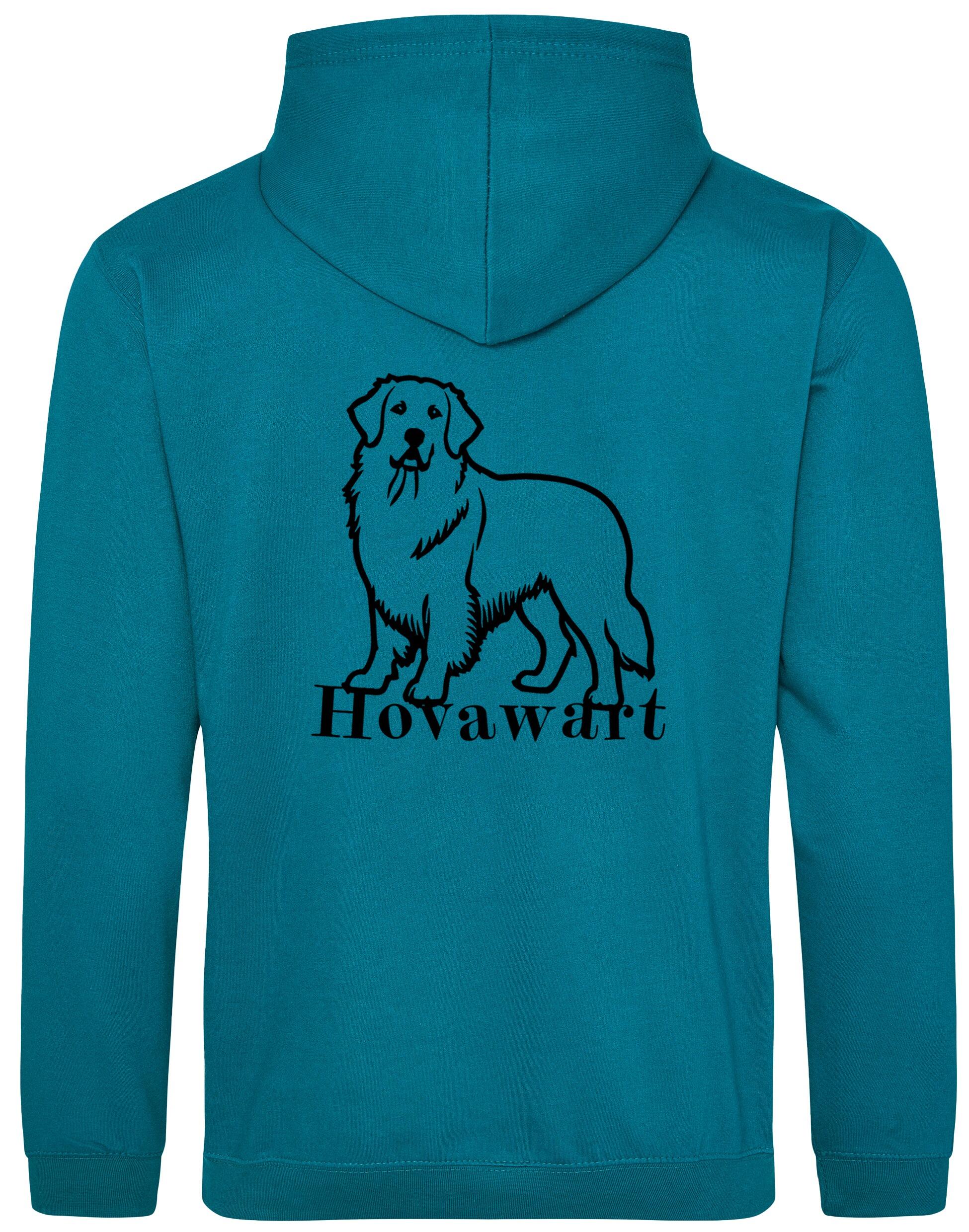 Hovawart Design Pullover Hoodie with Exclusive Artwork – Cozy fleece interior and customizable for dog lovers.