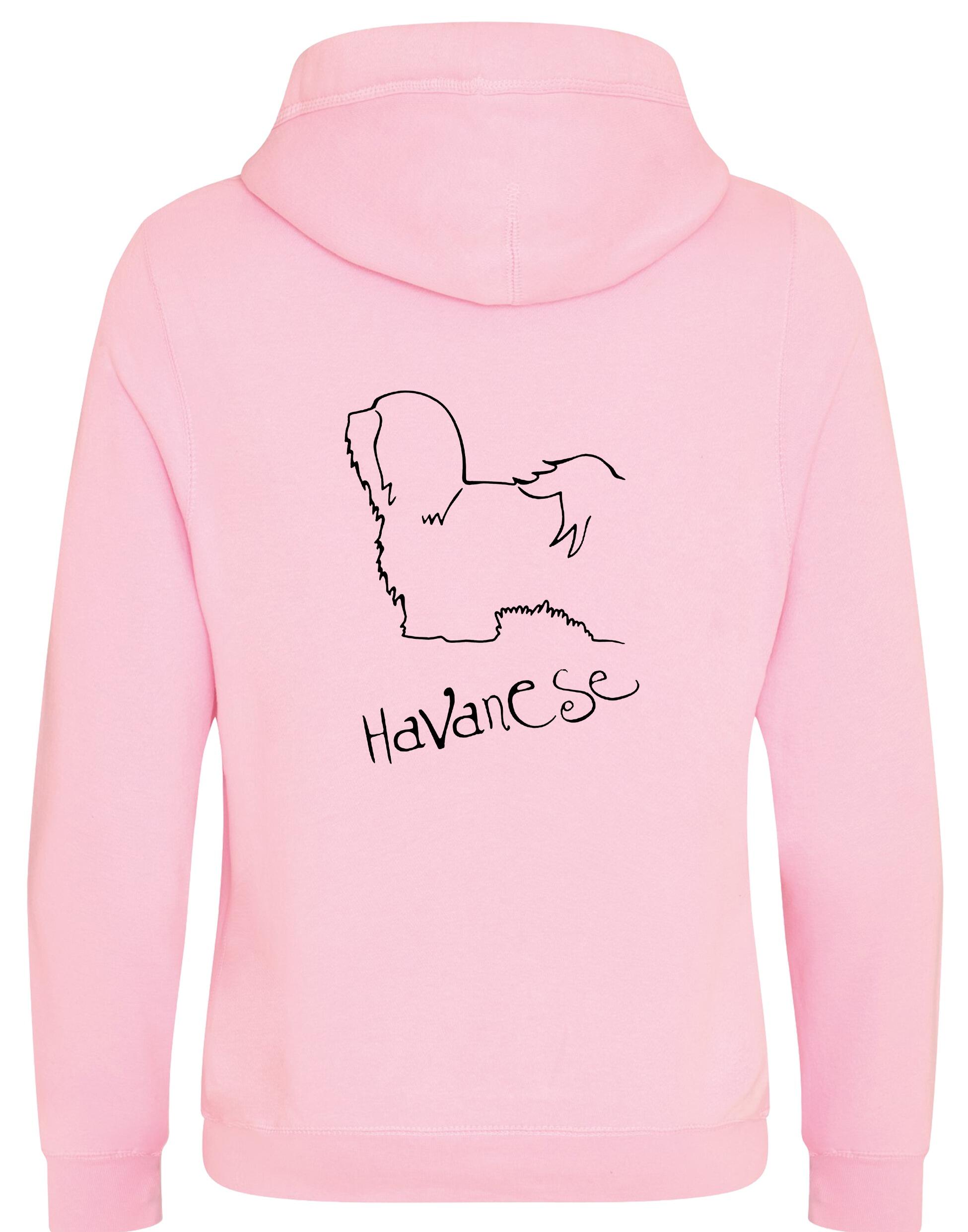 Havanese Crossneck Pullover Hoodie – Cozy and stylish unisex hoodie featuring a detailed Havanese graphic.