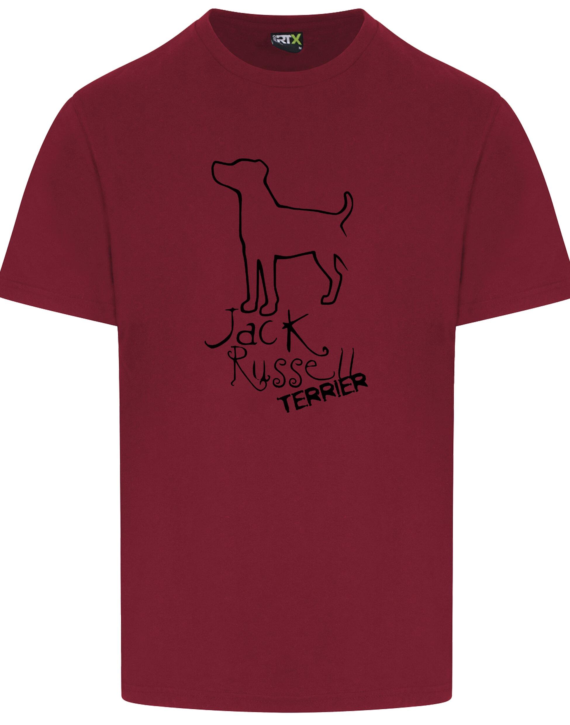 Jack Russell Terrier Unisex Roundneck T-shirt with exclusive breed artwork, soft breathable cotton fabric, and a relaxed unisex fit for stylish comfort.