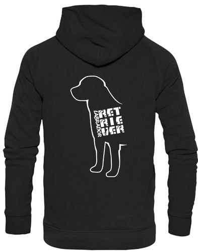 Pullover hoodie with exclusive Labrador Retriever artwork, featuring a brushed fleece interior, kangaroo pocket, and personalization options for ultimate comfort and style.