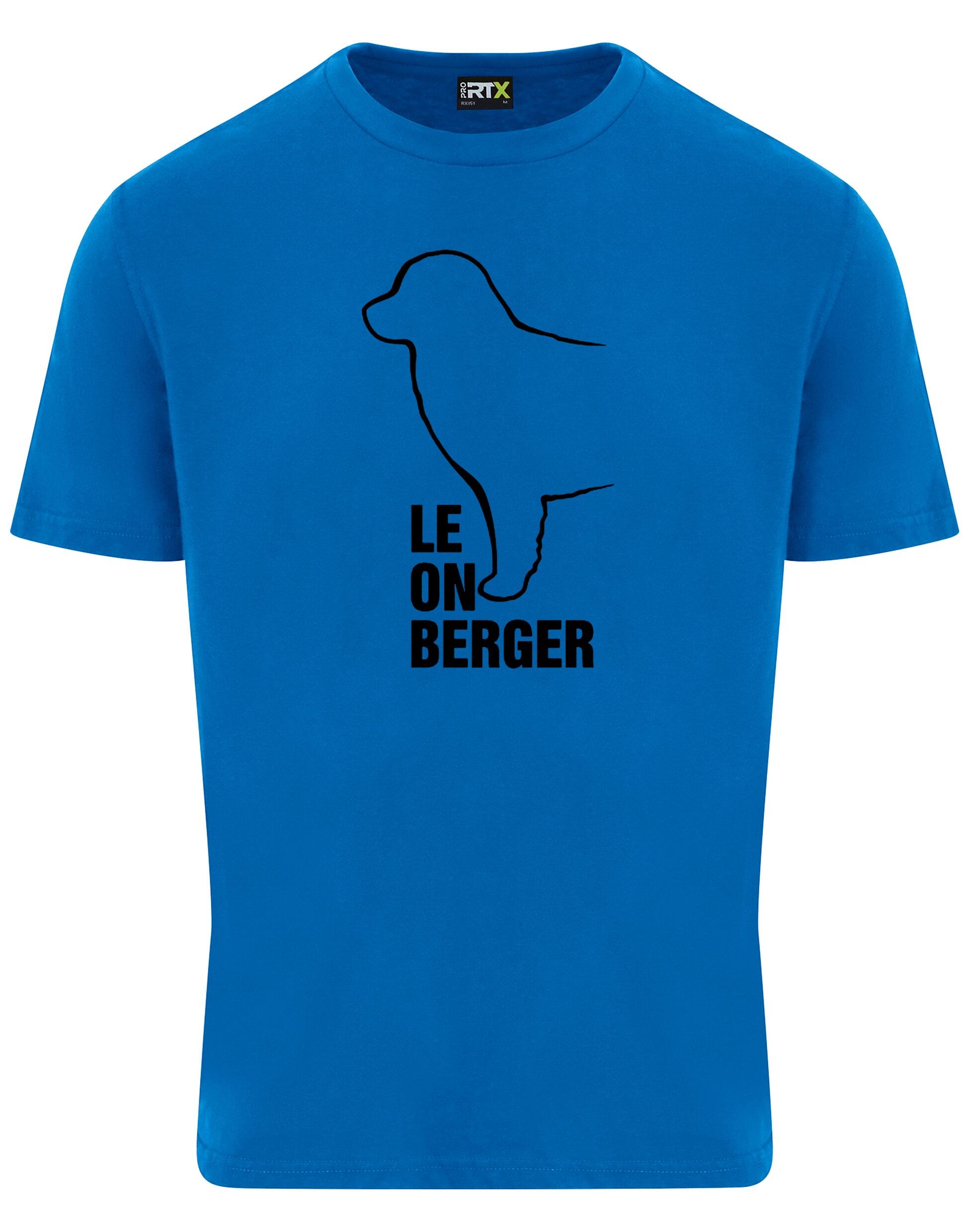 Leonberger Unisex Roundneck T-shirt with exclusive breed design, breathable cotton fabric, and relaxed fit.
