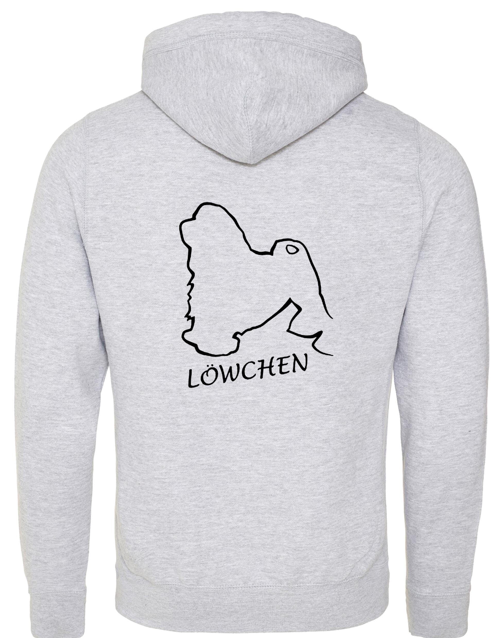 Lowchen Unisex Crossneck Pullover Hoodie with exclusive breed design and practical features.