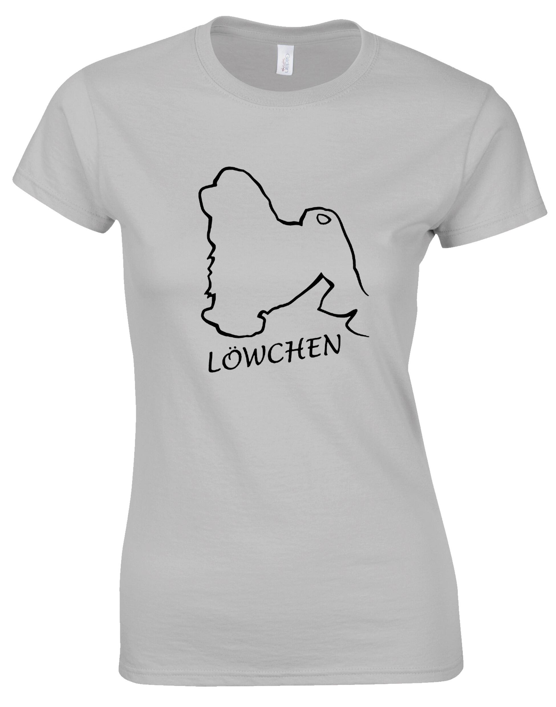 Lowchen Female Roundneck T-shirt with exclusive breed design and feminine fit.
