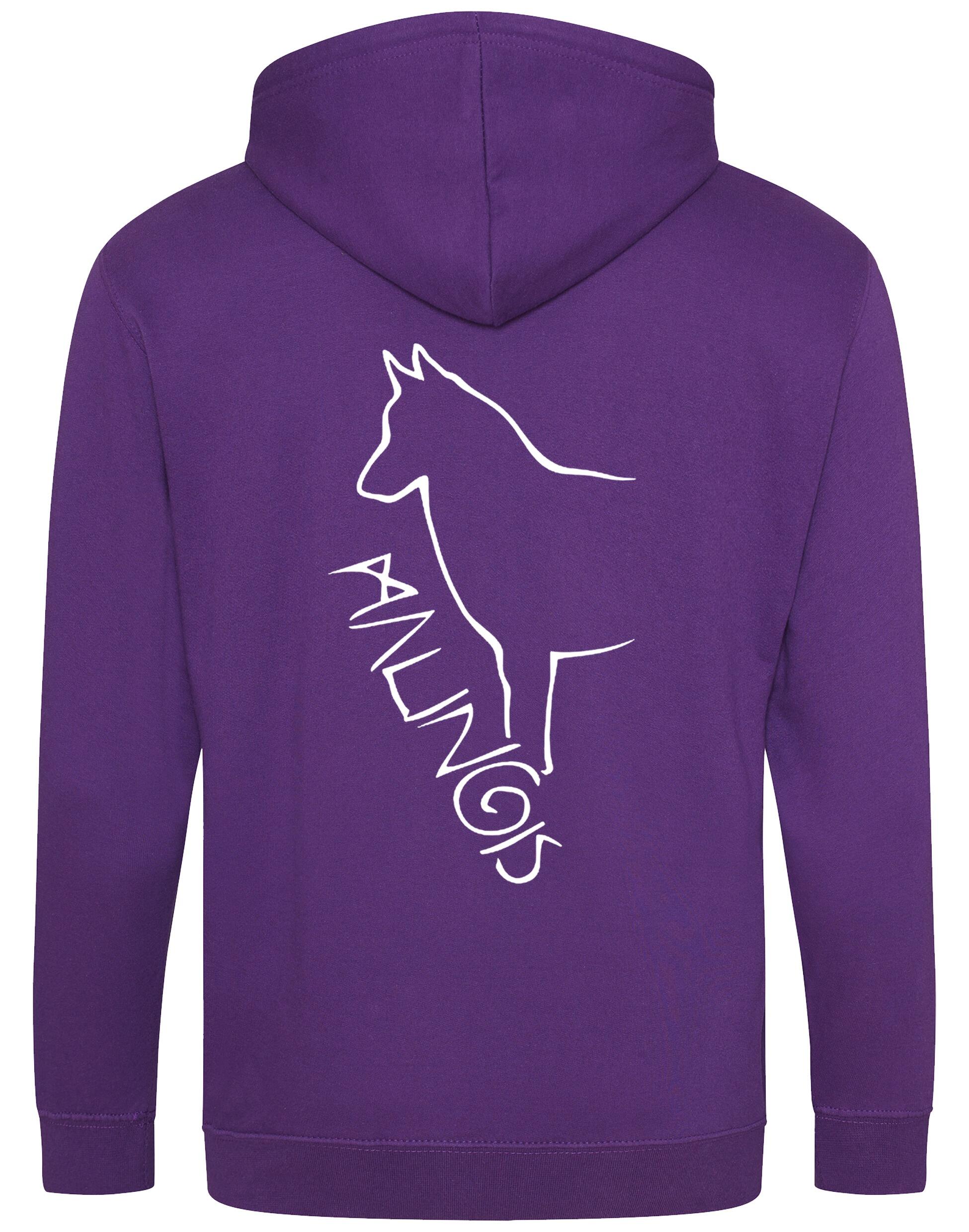 Malinois Zipped Hoodie with exclusive breed artwork and a personalised touch.