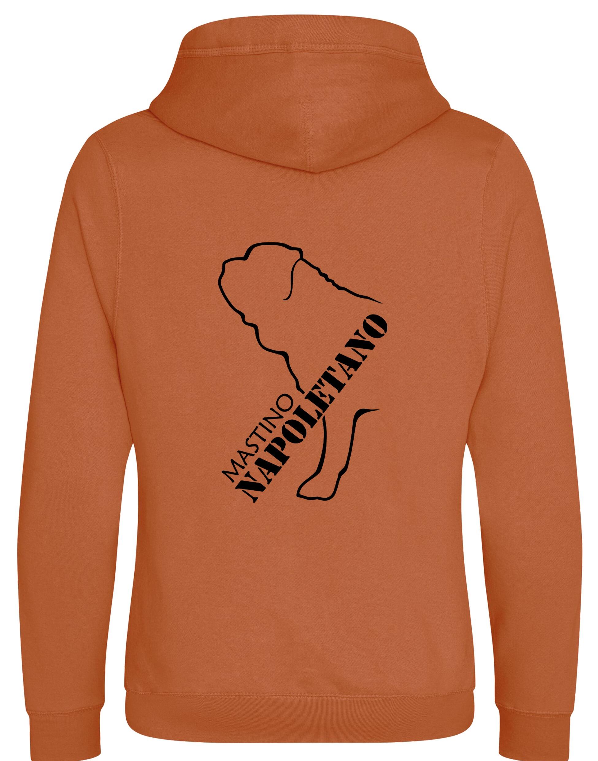 Mastino Napoletano Crossneck Pullover Hoodie with exclusive breed artwork, modern design, and cosy fleece lining for warmth and style.