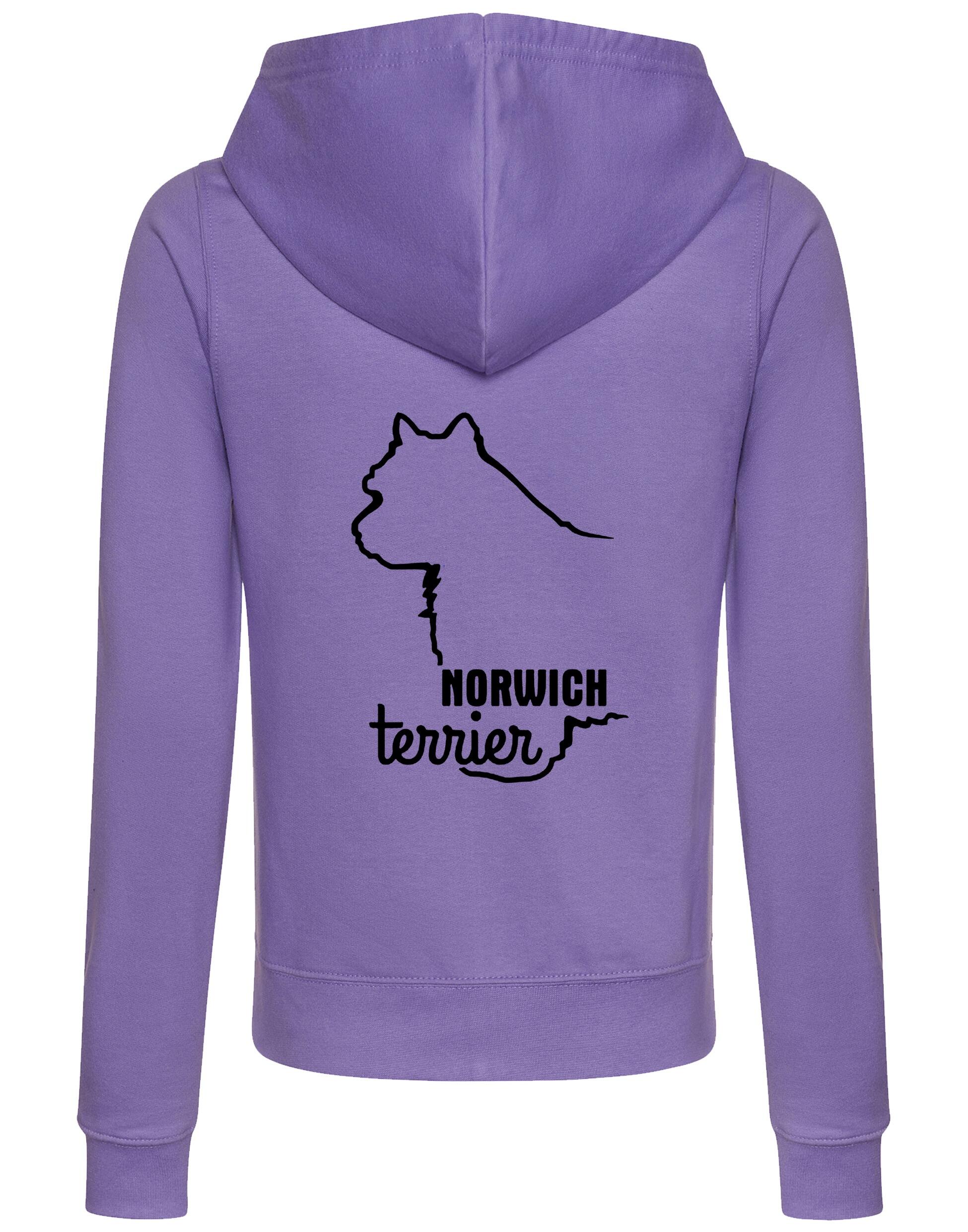 Norwich Terrier Women’s Zipped Hoodie featuring exclusive breed artwork, full-zip closure, soft fabric, and practical front pockets for comfort, style, and functionality. Ideal for Norwich Terrier lovers, dog walkers, and casual wear.