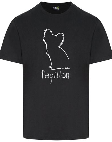 Papillon Unisex Roundneck T-shirt – lightweight and breathable cotton T-shirt with an exclusive Papillon breed design. Perfect for dog lovers and Papillon owners!