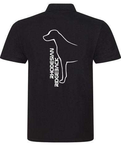 Rhodesian Ridgeback Unisex Cotton Polo featuring exclusive breed artwork, soft breathable cotton fabric, relaxed unisex fit, and classic polo collar for comfort, versatility, and style.