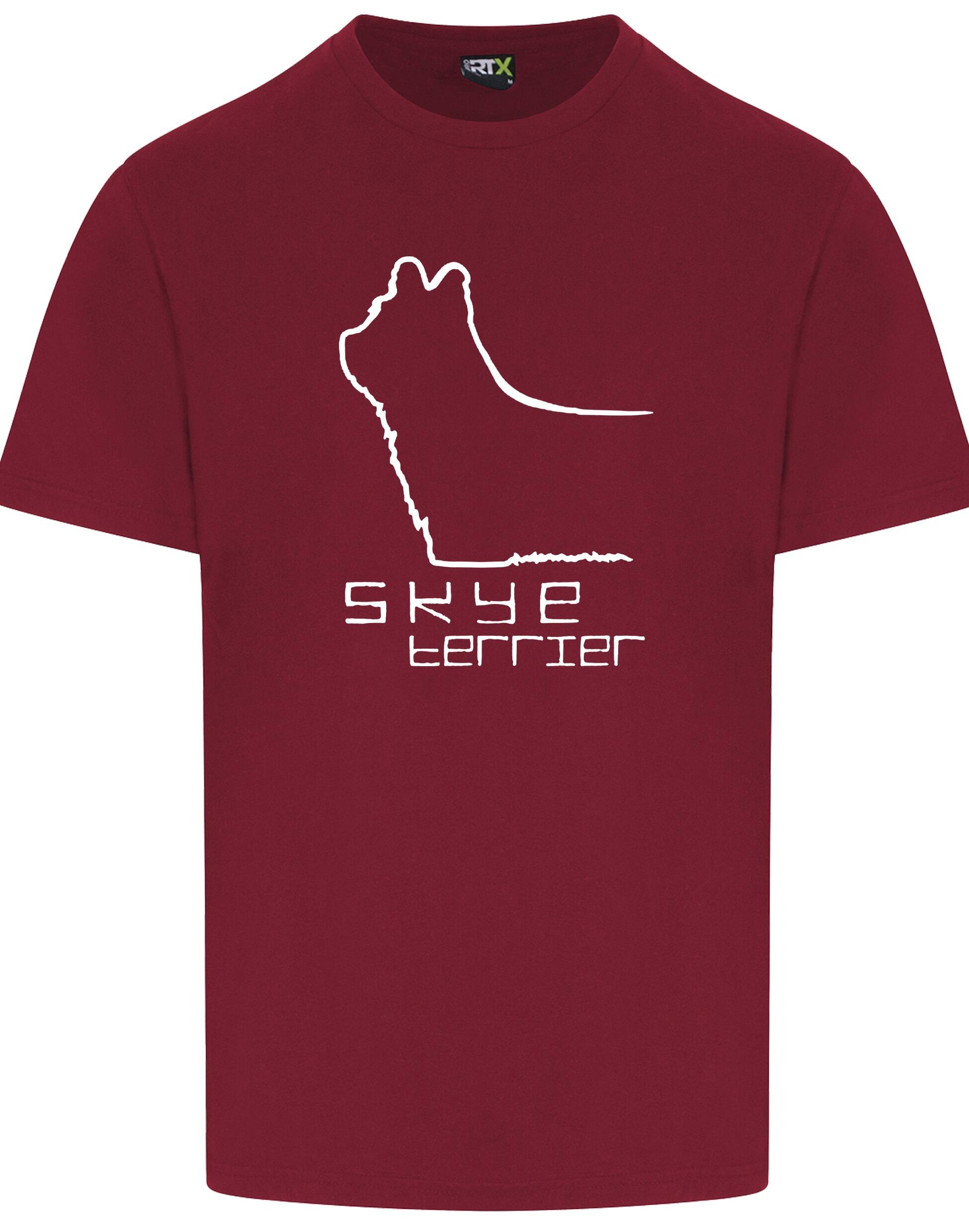Unisex roundneck T-shirt featuring exclusive Skye Terrier artwork on the front. Made from breathable cotton with a relaxed fit, ideal for dog shows, casual wear, and everyday comfort for Skye Terrier lovers.