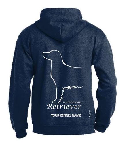 Flat Coated Retriever Hoodie Pullover Adult Single Colour