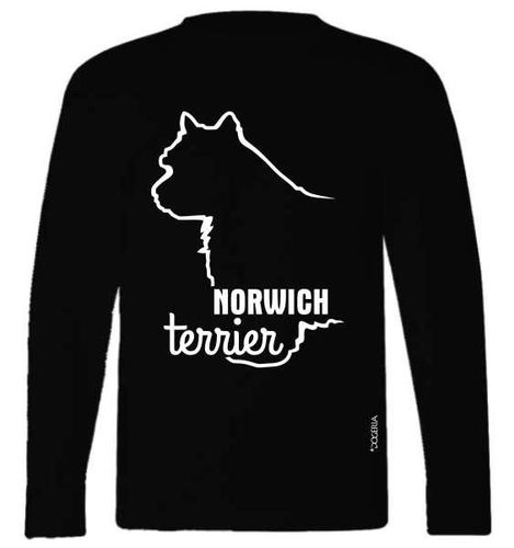 Norwich Terrier T-Shirts Adult Long-Sleeved Premium Cotton