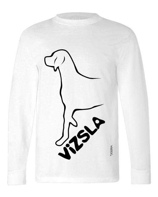Vizsla Dog Breed T-Shirt Adult Long-Sleeved Premium Cotton