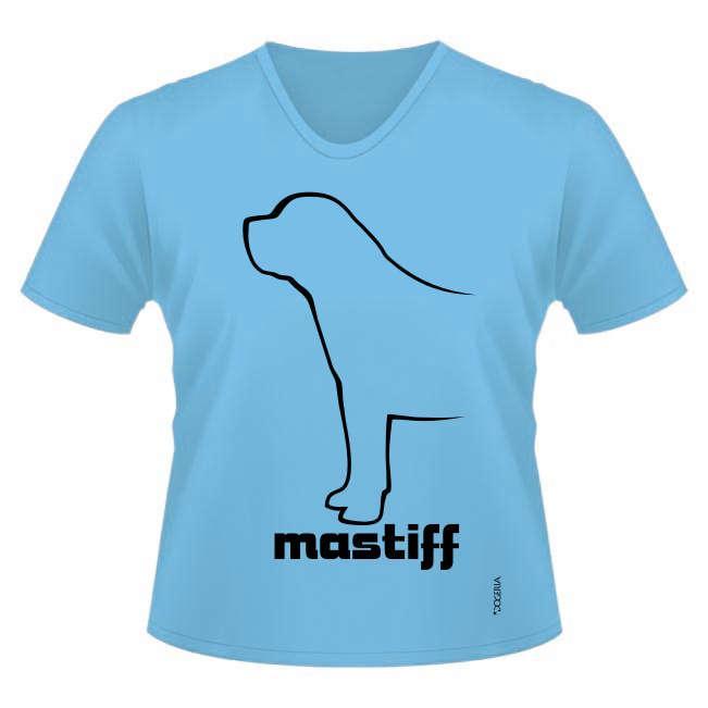Mastiff T-Shirts Women's V Neck Premium Cotton