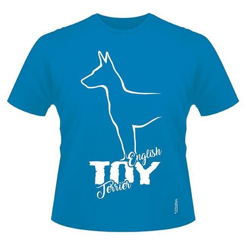 English Toy Terrier T-Shirts Roundneck Heavy Cotton
