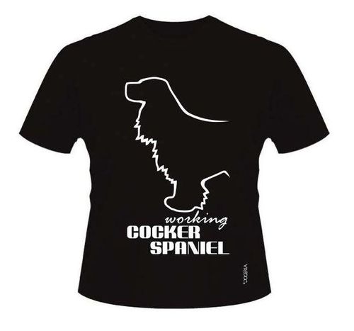Working Cocker Spaniel (2) T-Shirts Roundneck Cotton