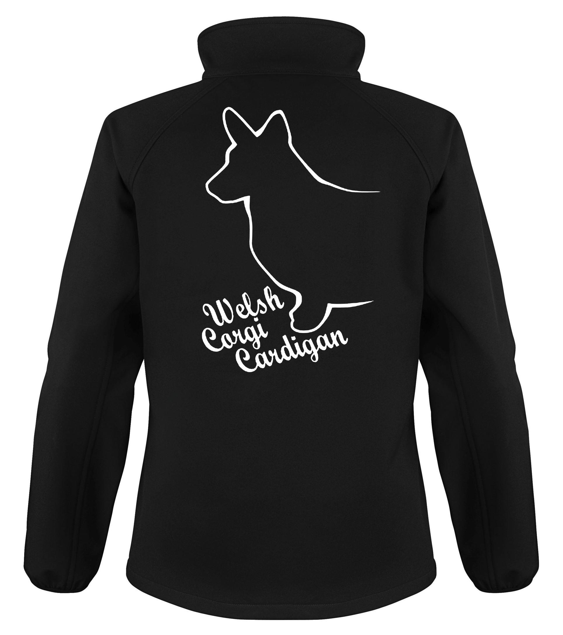Softshell Jacket with Exclusive Dogeria Corgi Cardigan Dog Breed 