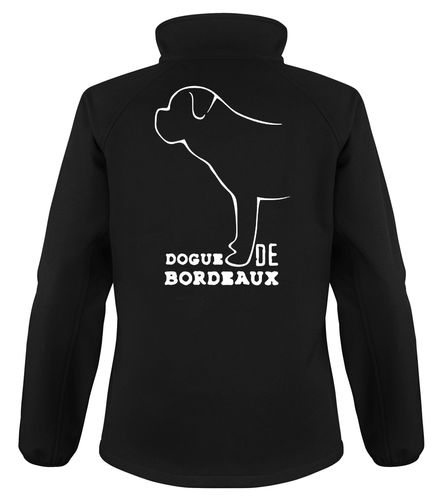 Dogue de Bordeaux Dog Breed Design Softshell Jacket Full Zipped Women's & Men's Styles