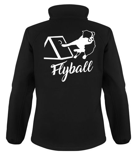 Flyball Dog Sport Design Softshell Jacket Full Zipped Women's & Men's Styles