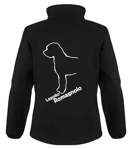 Lagotto Romagnolo Dog Breed Design Softshell Jacket Full Zipped Women's & Men's Styles
