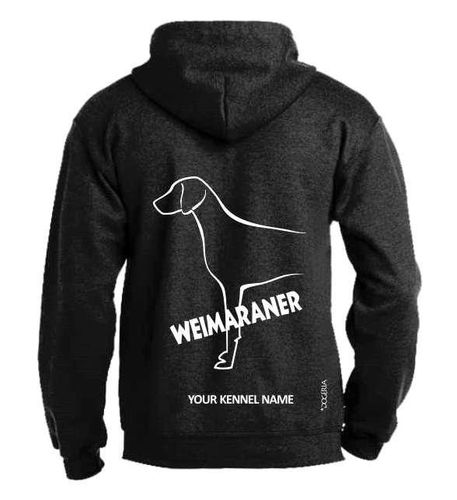 Weimaraner Dog Breed Design Pullover Hoodie Adult Single Colour