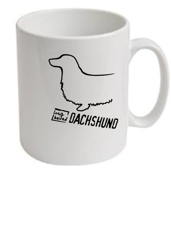 Dachshund Longhaired Dog Breed Design Ceramic Mug