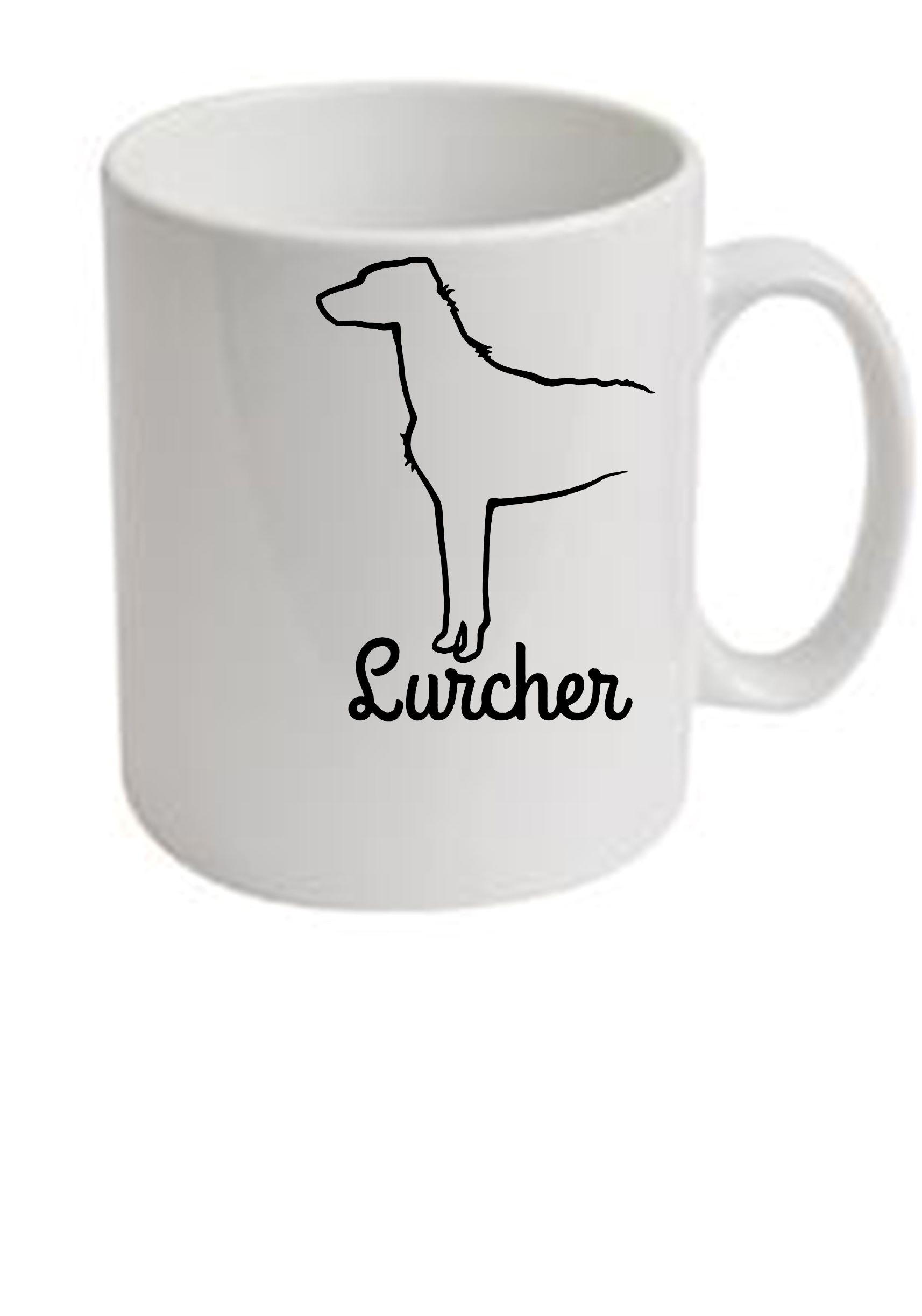 Lurcher Dog Breed Ceramic Mug Dogeria Design