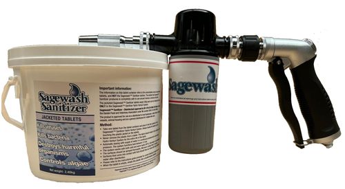 Sagewash Trigger Spray Assembly Combination Pack with 8 Tablets