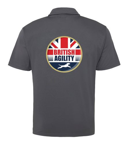 British Agility 2023 Cool Polo Charcoal