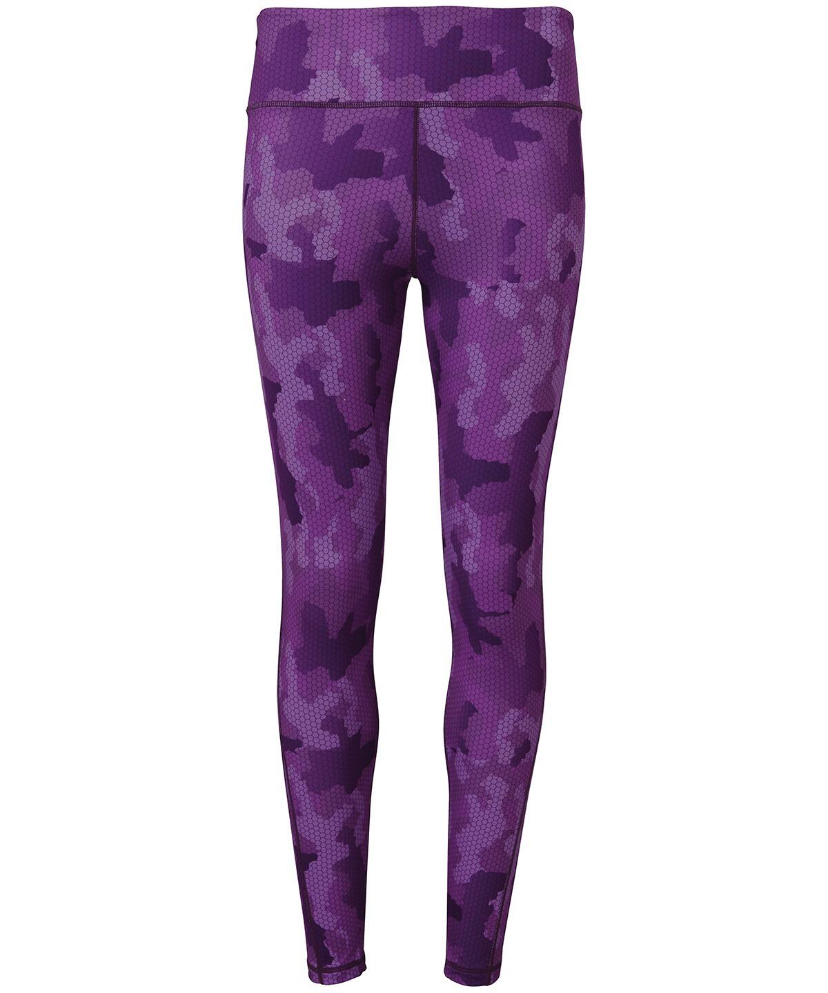 Performance Purple Camouflage Leggings