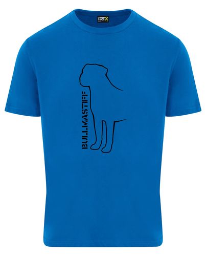 Unisex Bullmastiff (Standing) T-Shirt Sapphire Blue (Black)