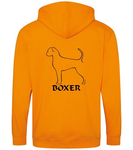 Boxer Ear Drop (2) Zipped Hoodie