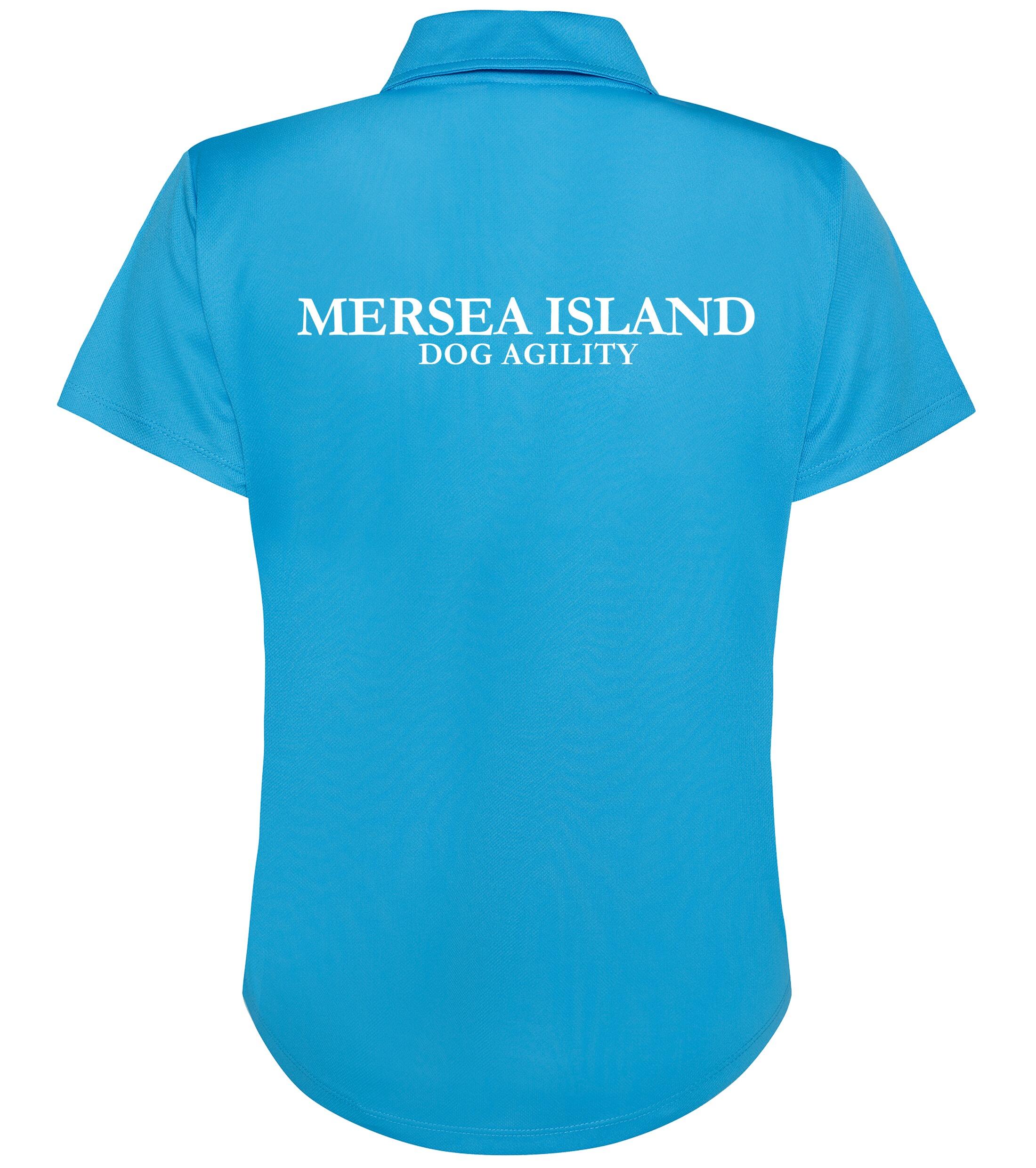 Mersea Island Dog Agility Female Cool Polo Sapphire Blue