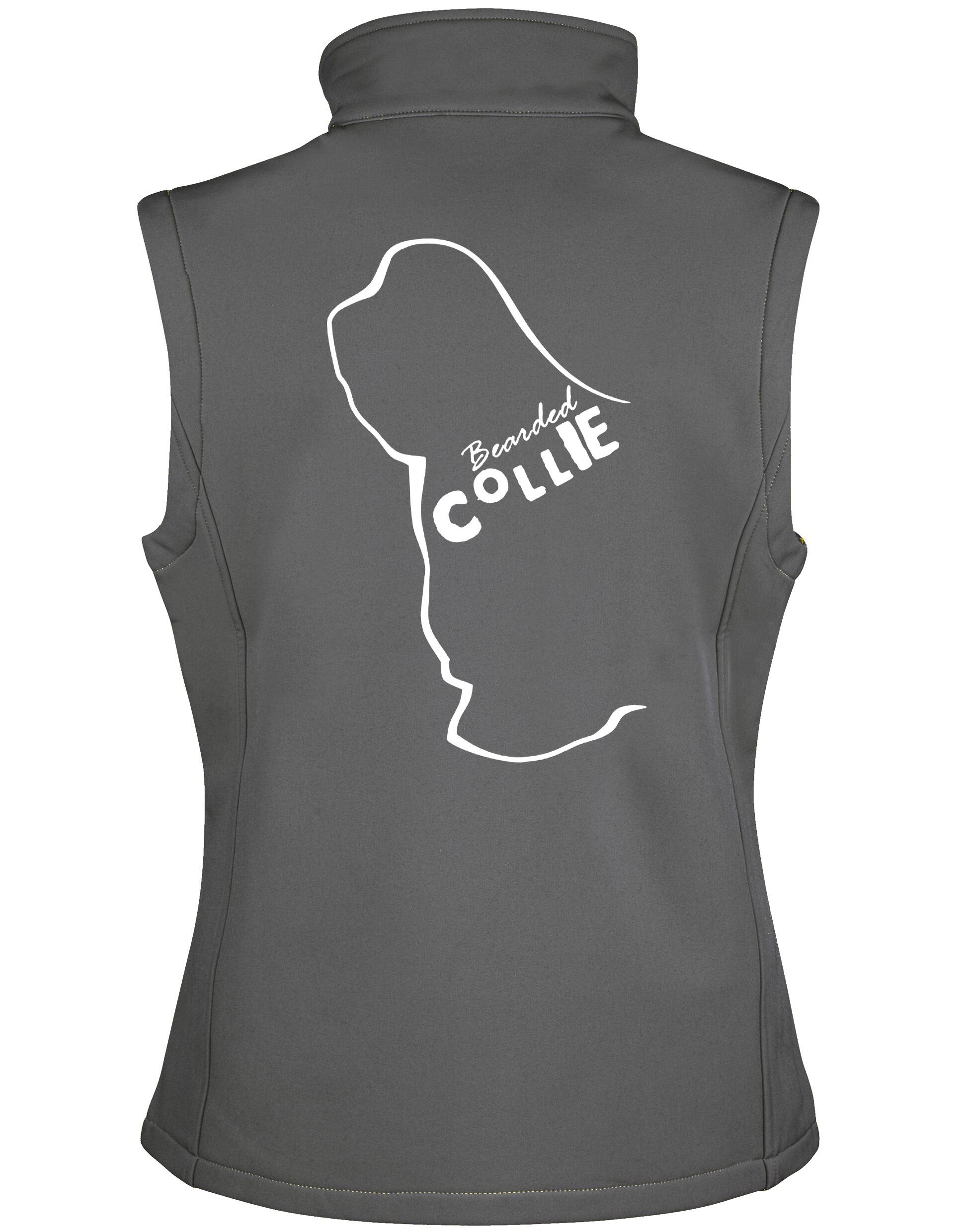 Unisex Bearded Collie Softshell Gilet – Style Meets Comfort for Bearded Collie Lovers