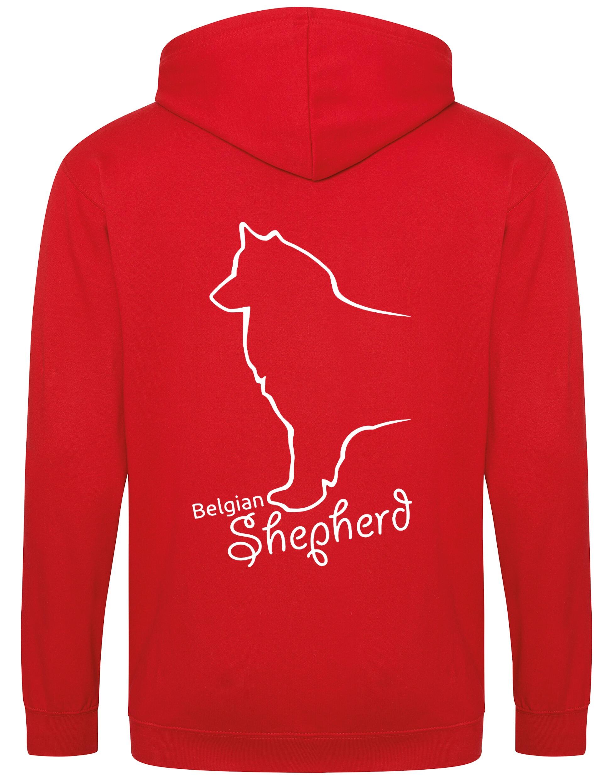 Belgian Shepherd Dog Breed Design Zipped Hoodie – Style and Comfort for Dog Lovers
