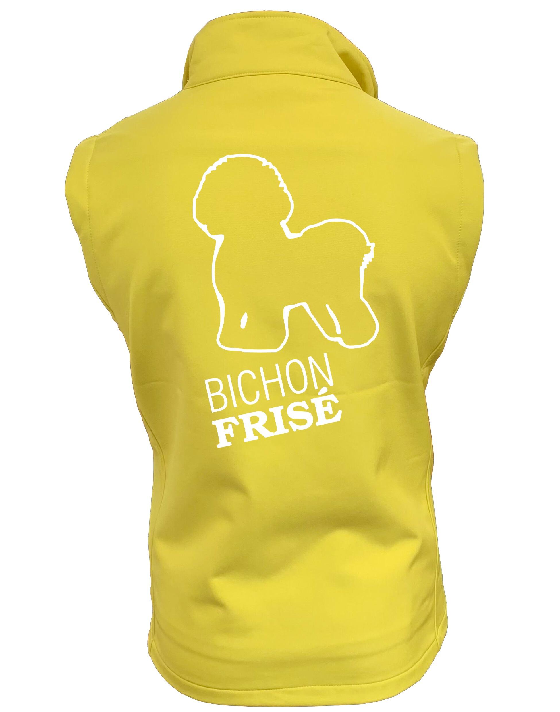Bichon Frise Dog Breed Design Women’s Softshell Gilet – Perfect Blend of Style and Functionality