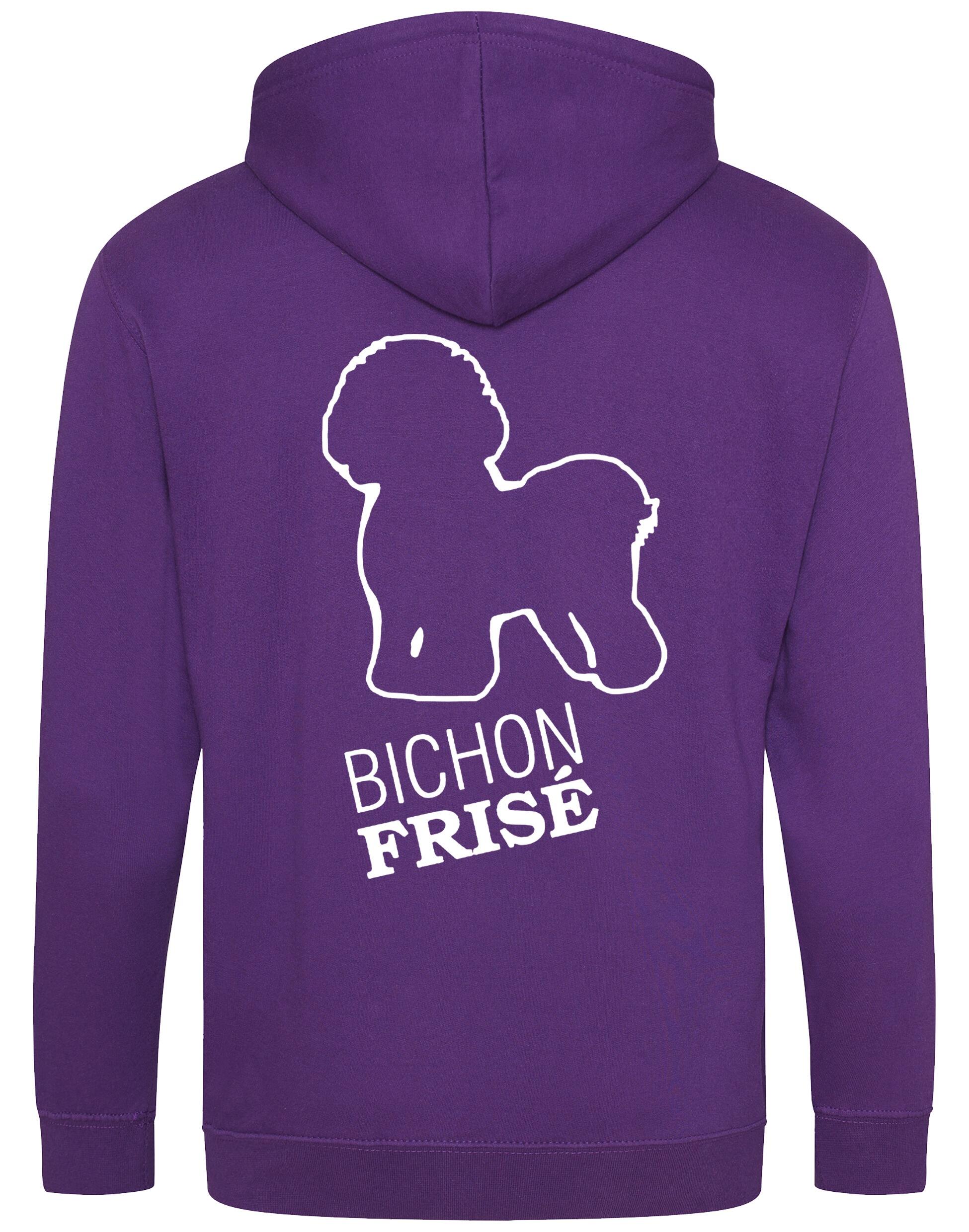 Bichon Frise Dog Breed Design Zipped Hoodie – Style and Comfort for Dog Lovers