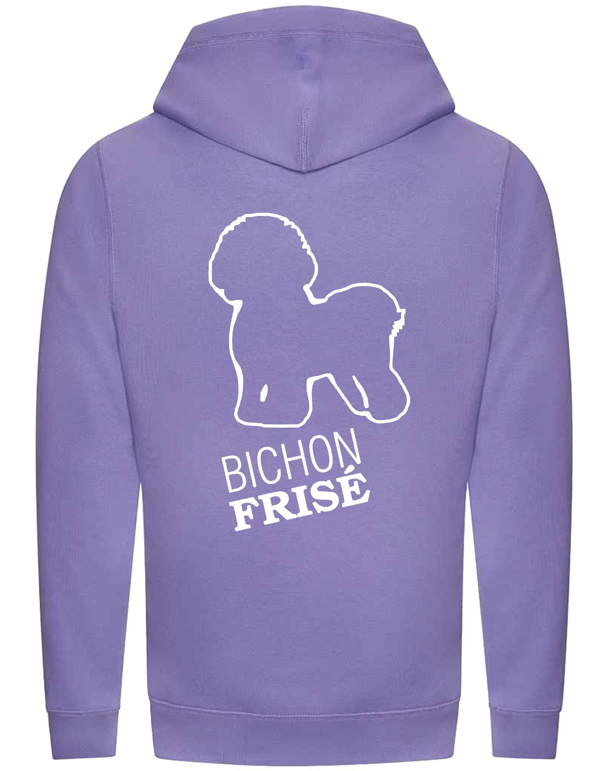 Unisex Crossneck Pullover Hoodie with Bichon Frise Dog Breed Design – A Must-Have for Bichon Frise Fans