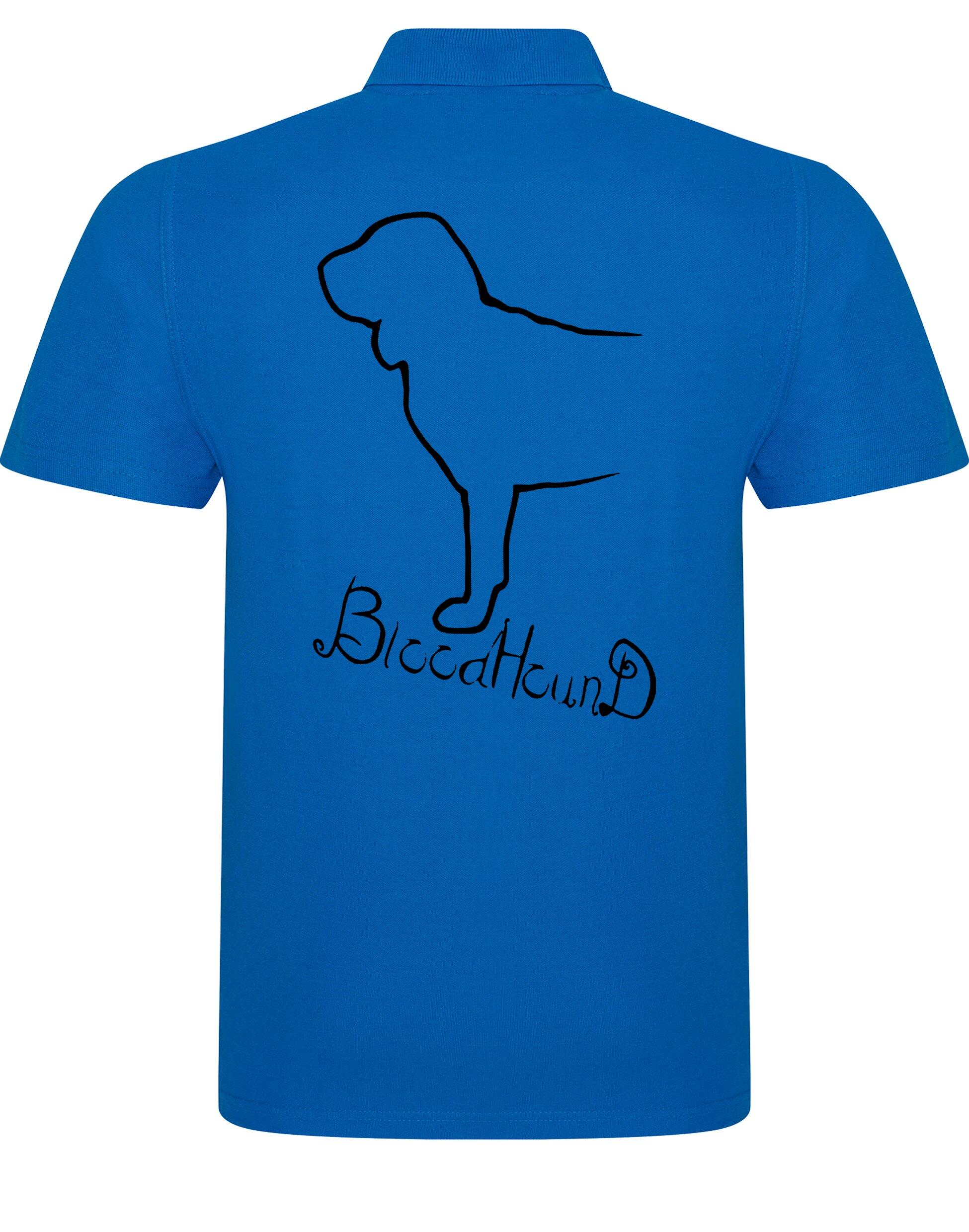 Unisex Cotton Polo with Bloodhound Dog Breed Design – Comfort and Style for Every Bloodhound Enthusiast