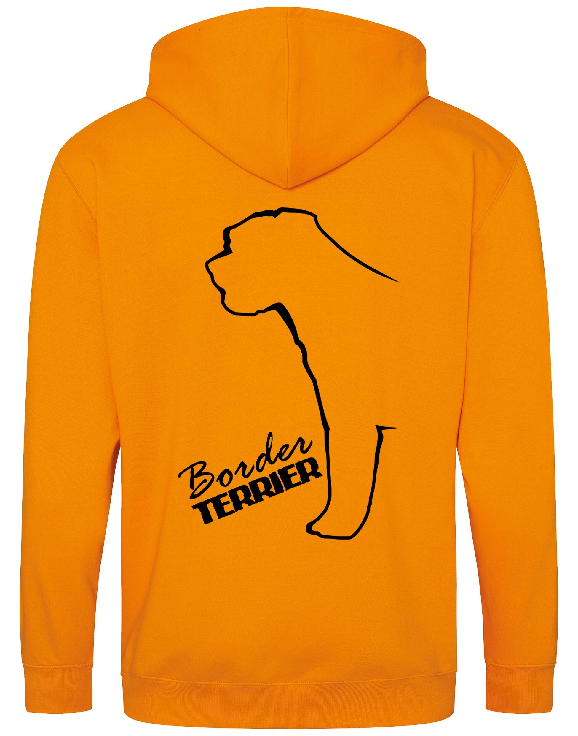 Border Terrier Dog Breed Design Zipped Hoodie – Style and Comfort for Dog Lovers