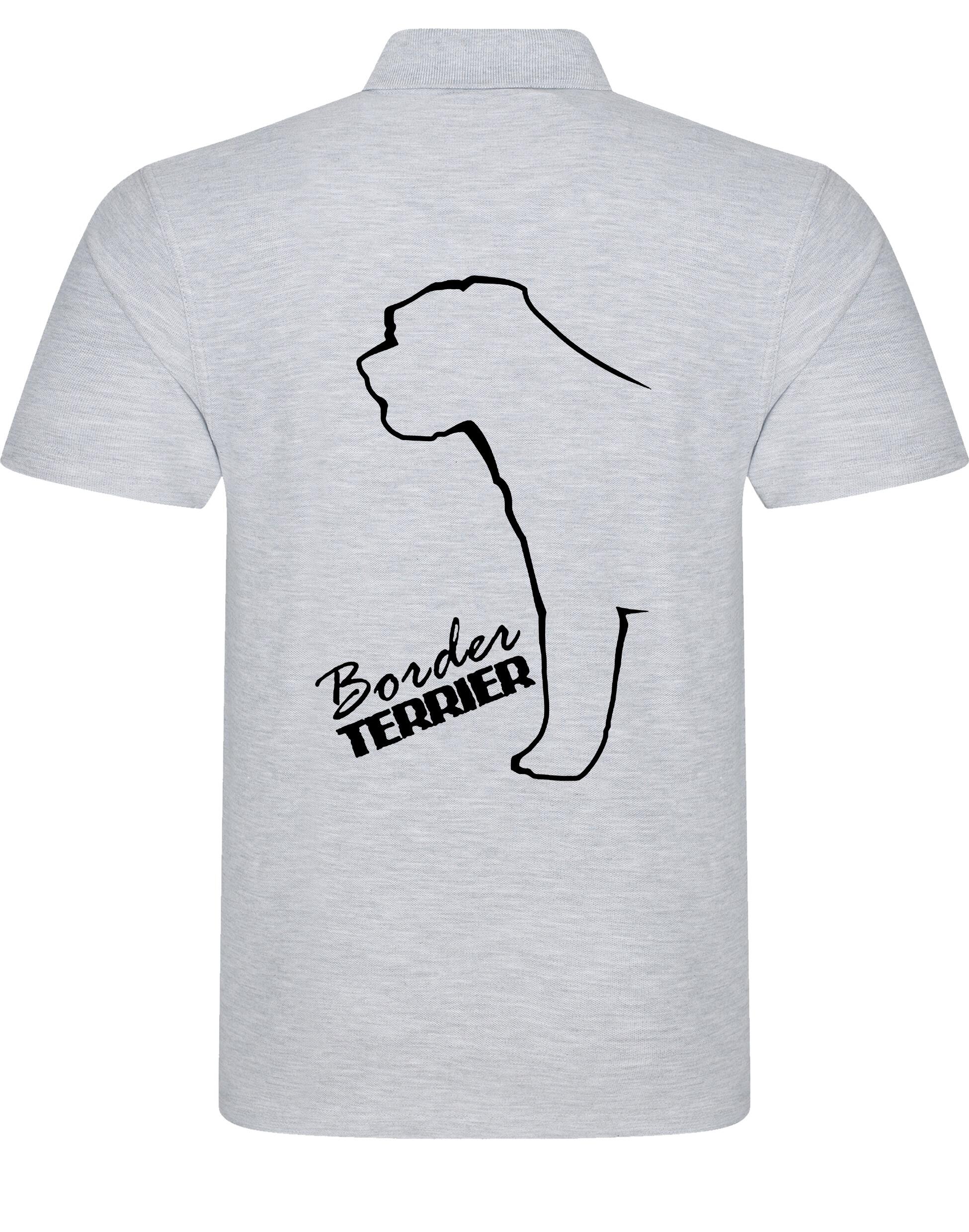 Unisex Cotton Polo with Border Terrier Dog Breed Design – Comfort and Style for Every Border Terrier Enthusiast