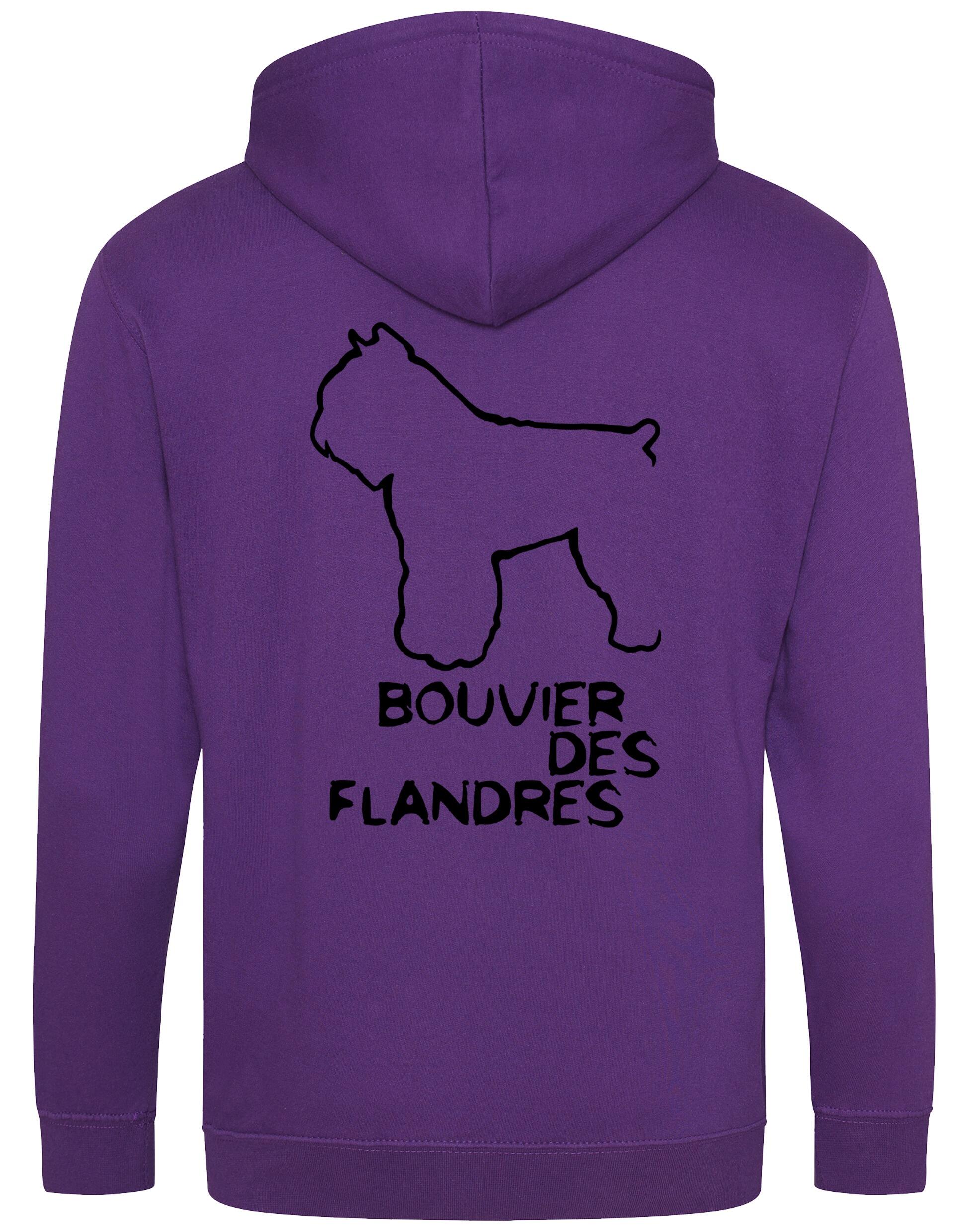 Bouvier des Flandres Dog Breed Design Unisex Zipped Hoodie – Style and Comfort for Dog Lovers