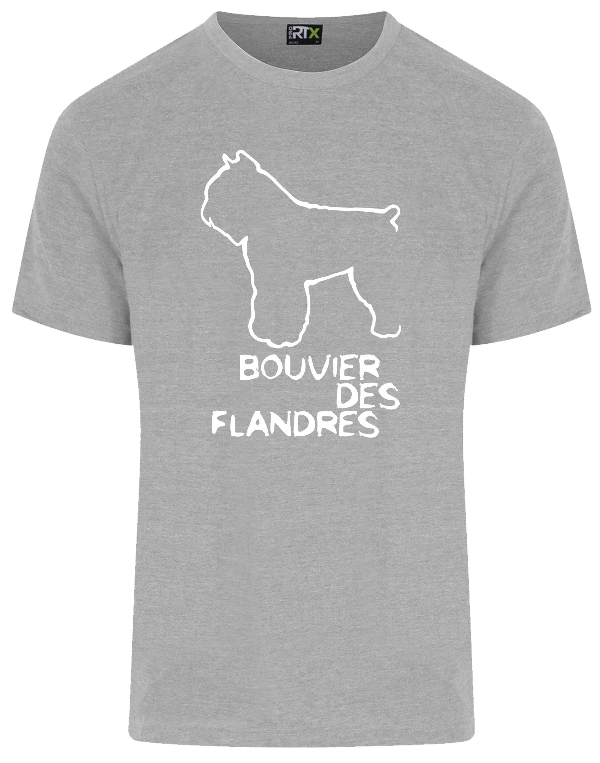 Unisex Roundneck T-shirt with Bouvier des Flandres Dog Breed Design – Style for Every Bouvier des Flandres Fan