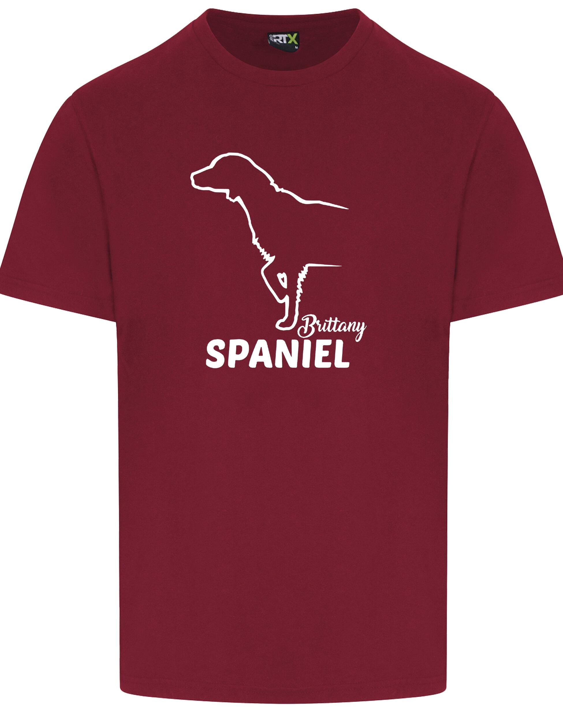 Unisex Roundneck T-shirt with Brittany Spaniel Dog Breed Design – Style for Every Brittany Spaniel Fan